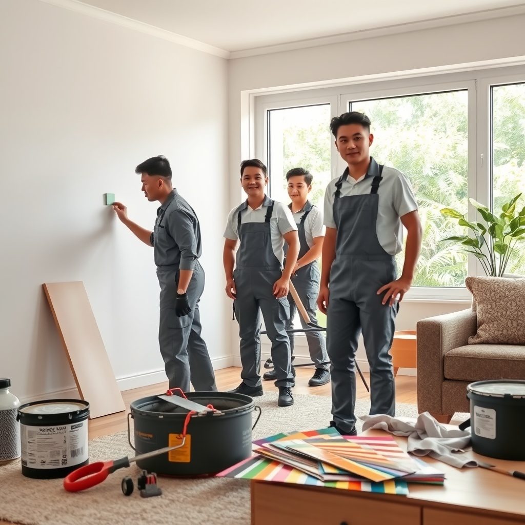 Interior wall painting by Paint Crew