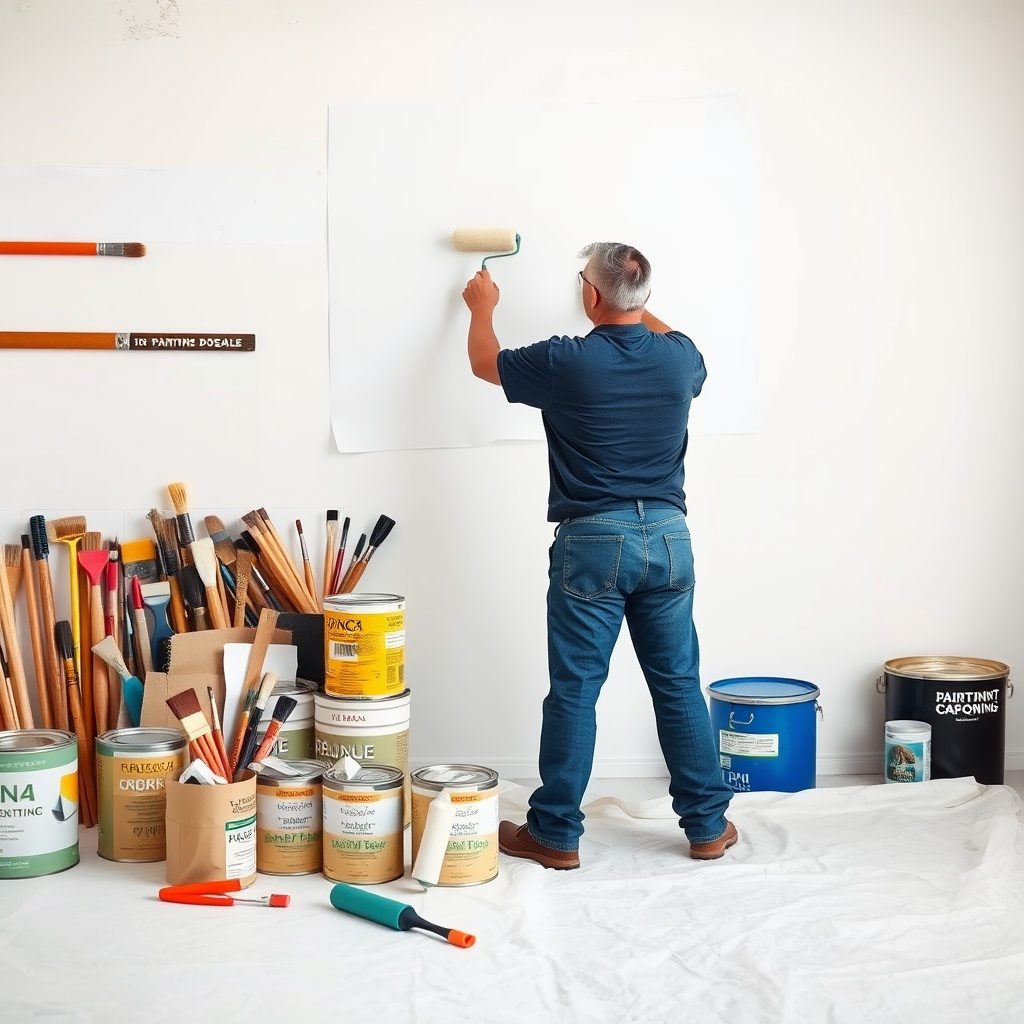 Interior wall painting
