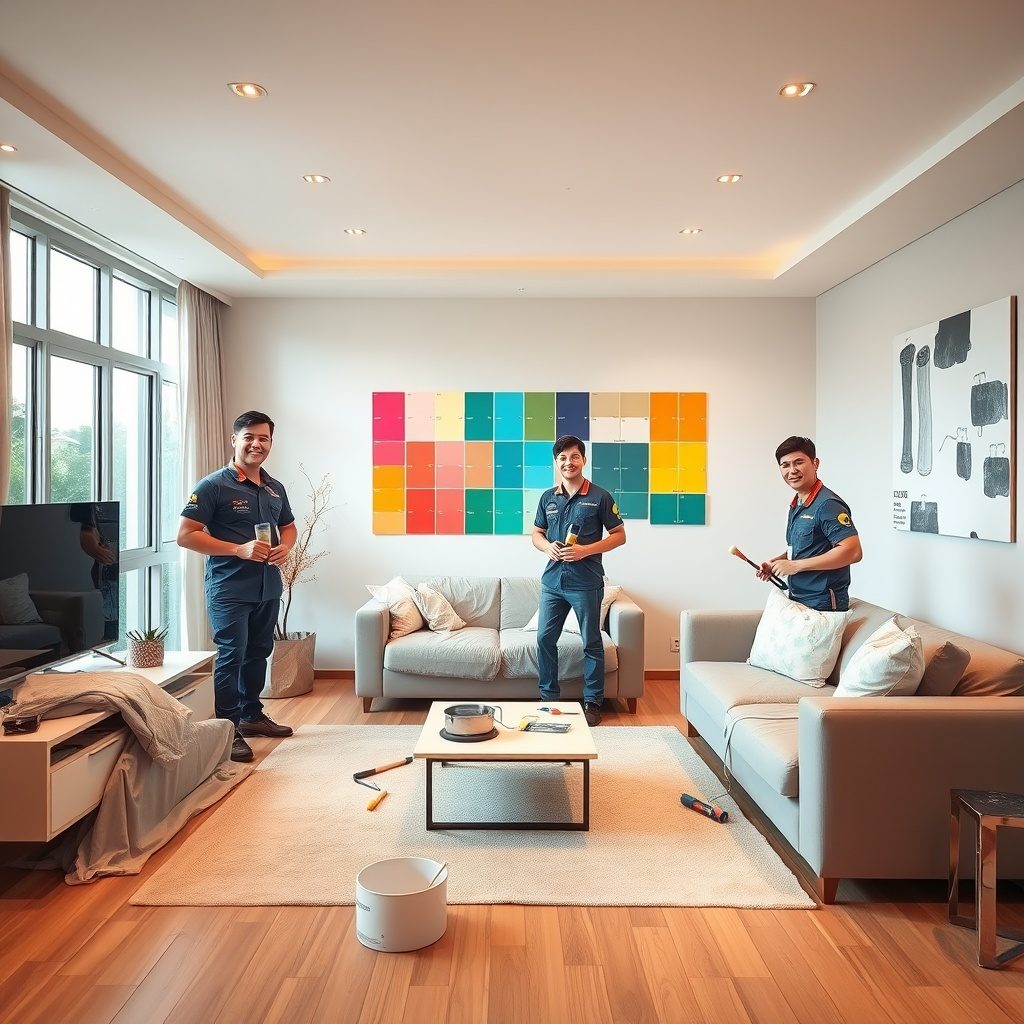 Interior painting example