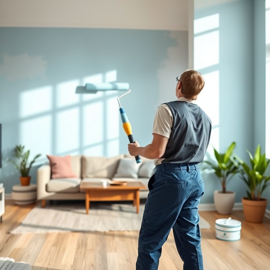 Interior wall painting example